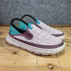 Merrell Women's Quilted Slip-On Shoes - Purple and Teal